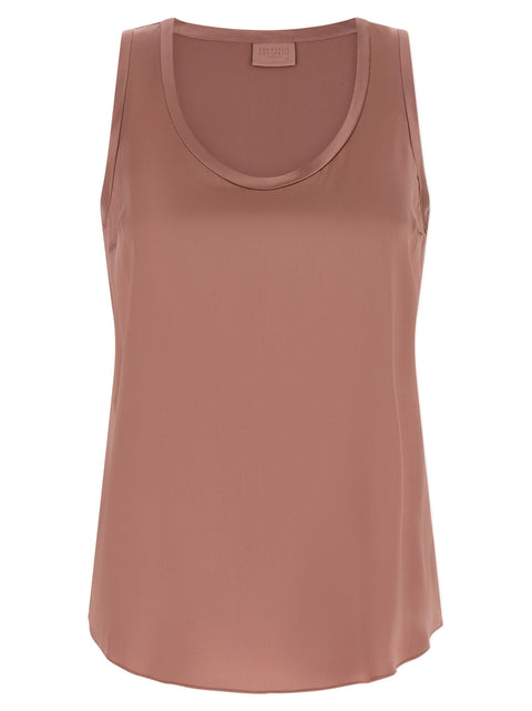 Brunello Cucinelli Satin Top