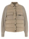 Brunello Cucinelli Shiny Flap Detail Down Jacket