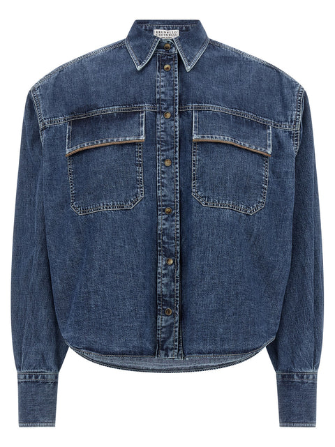 Brunello Cucinelli Shiny Pockets Shirt