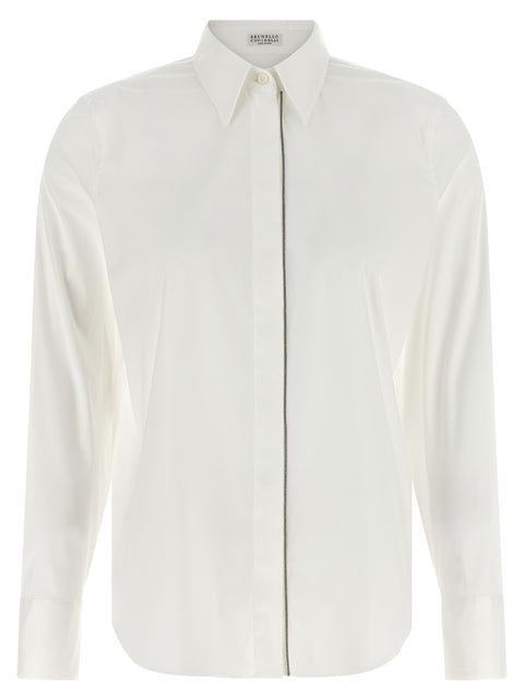 Brunello Cucinelli Shiny Trim Shirt