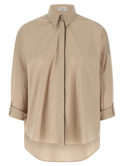 Brunello Cucinelli Shiny Trim Shirt