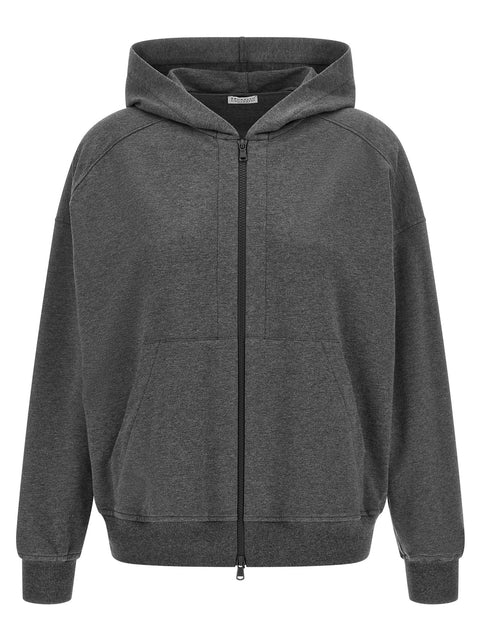 Brunello Cucinelli Shiny Trims Hoodie