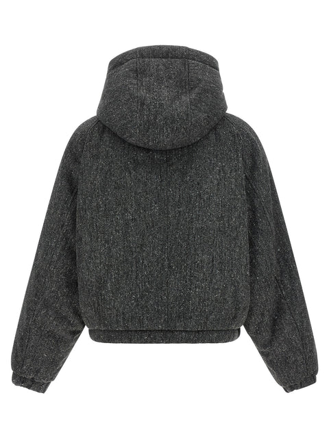 Brunello Cucinelli Shiny Zipper Pull Down Jacket
