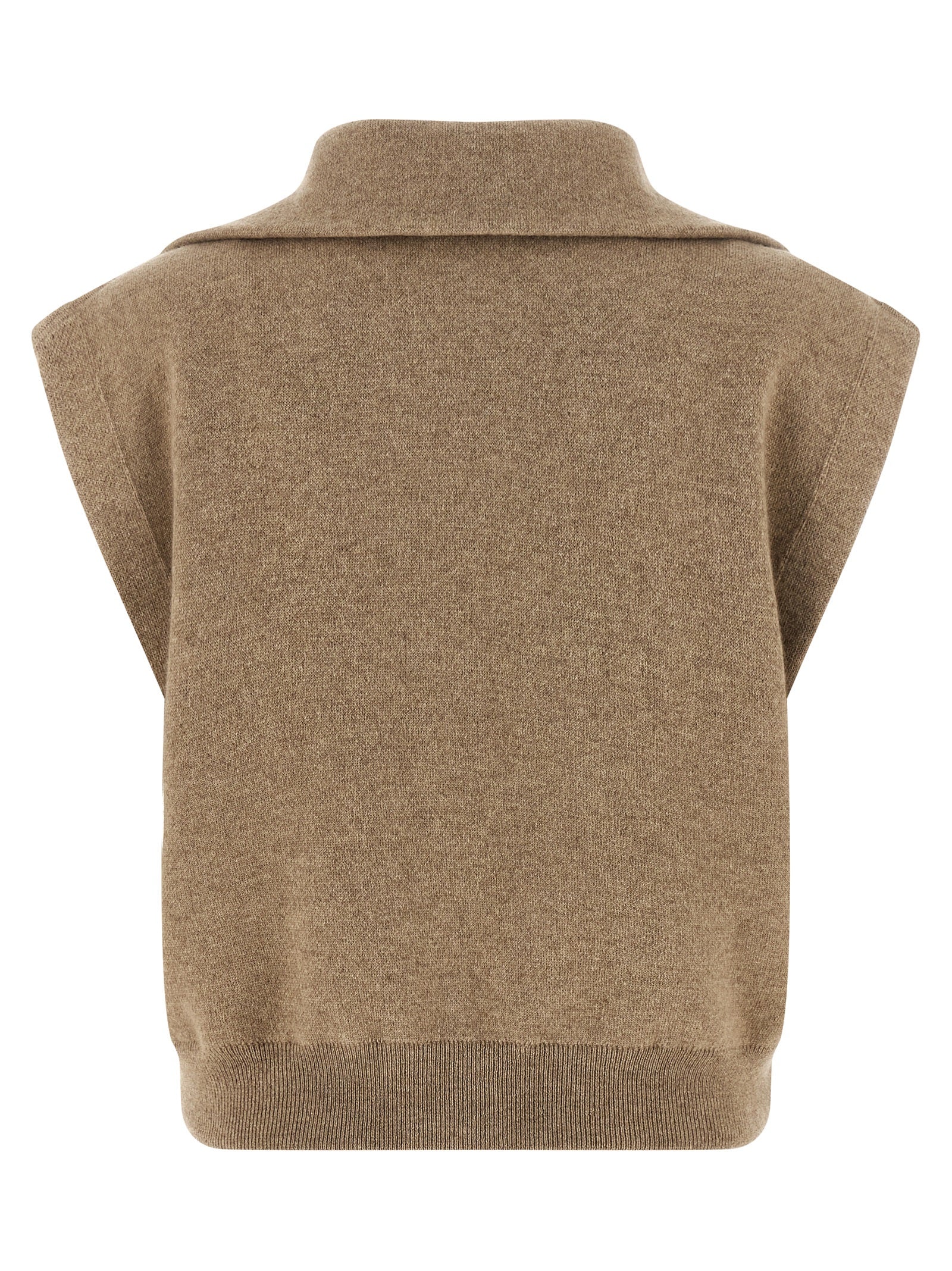 Brunello Cucinelli Shiny Zipper Pull Vest
