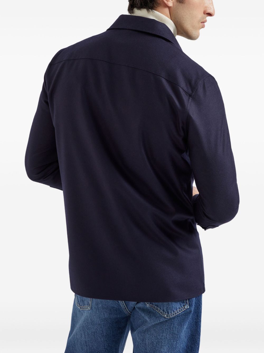 Brunello Cucinelli Shirts Blue-Shirts-Brunello Cucinelli-L-Urbanheer