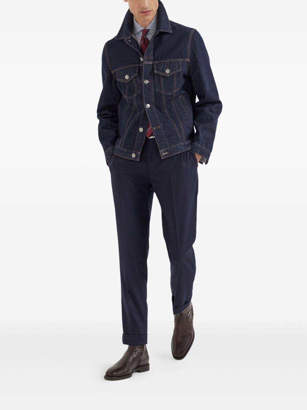 Brunello Cucinelli Shirts Blue-Shirts-Brunello Cucinelli-L-Urbanheer