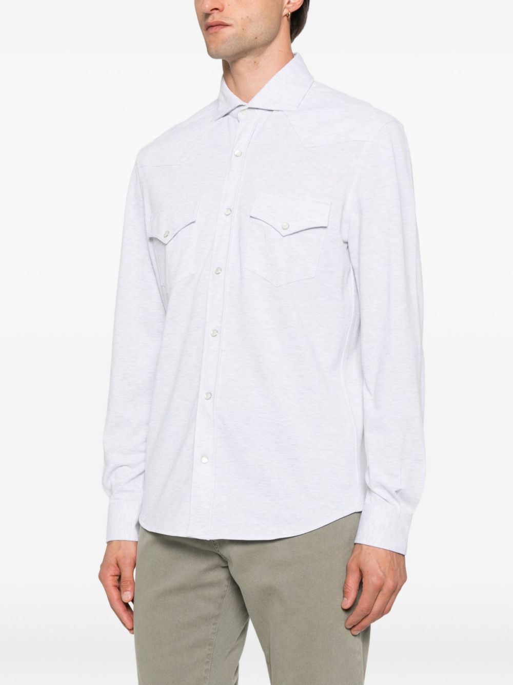 Brunello Cucinelli Shirts Light Grey