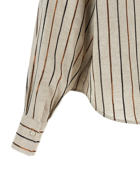 Brunello Cucinelli Sparkling Stripes Shirt