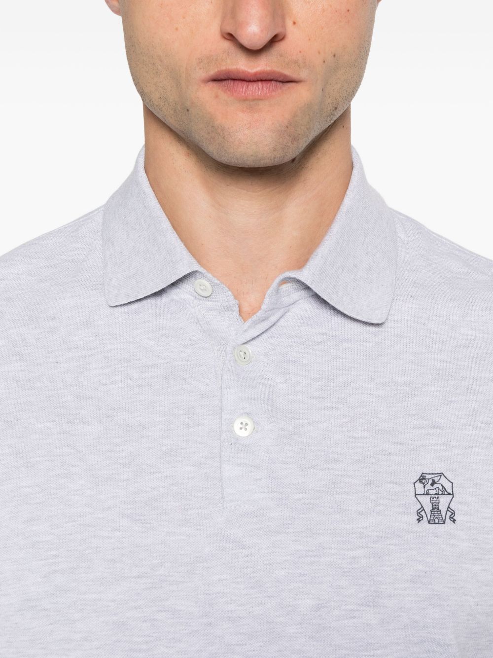 Brunello Cucinelli Stretch-jersey polo shirt