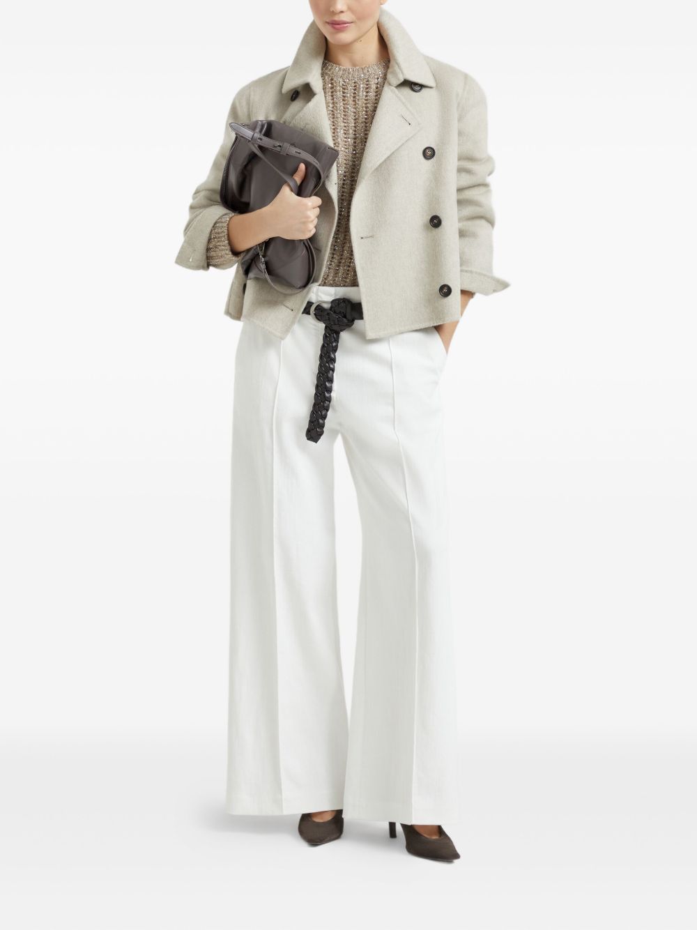 Brunello Cucinelli Sweaters Beige-Topwear-Brunello Cucinelli-L-Urbanheer