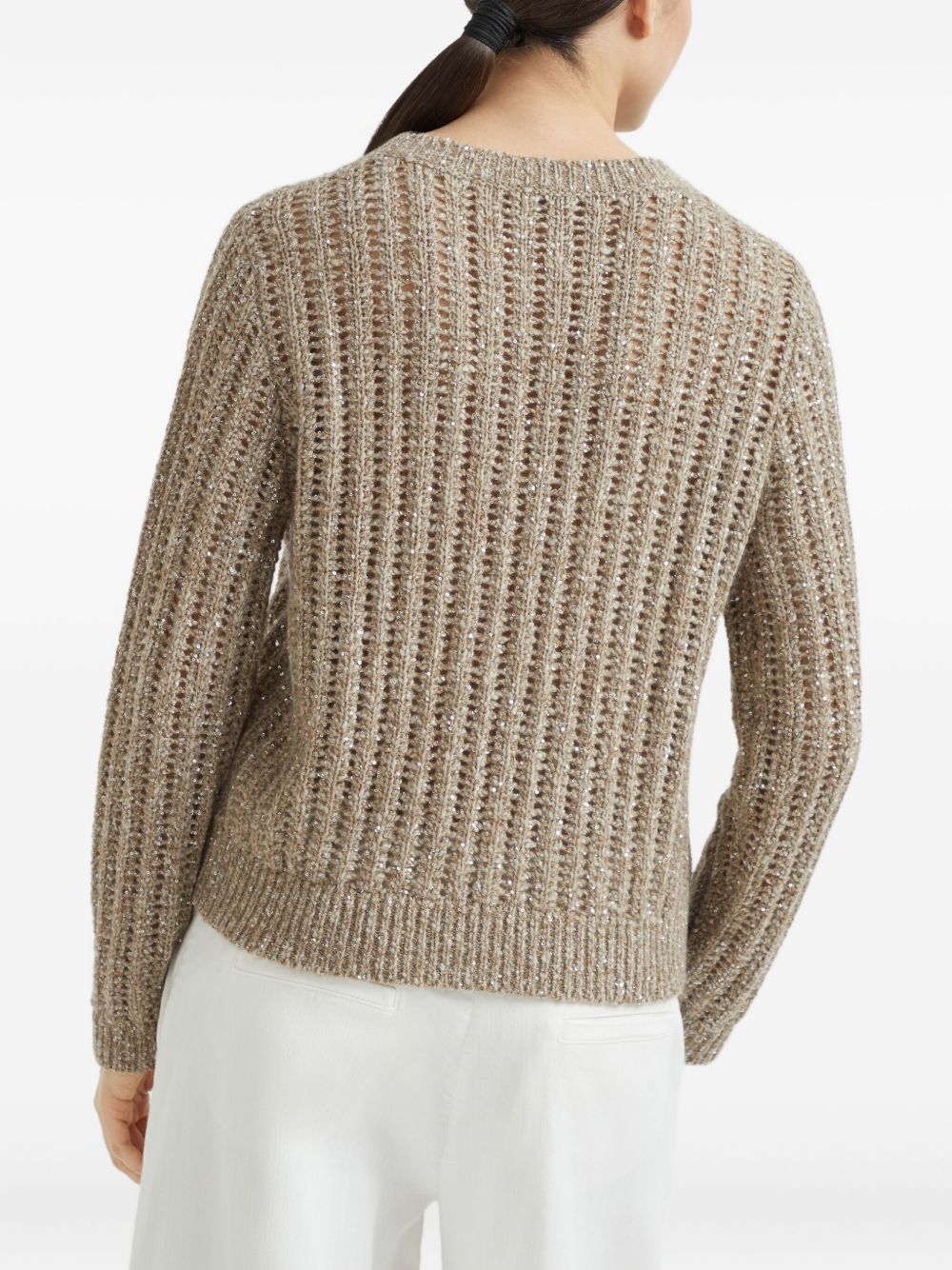 Brunello Cucinelli Sweaters Beige-Topwear-Brunello Cucinelli-L-Urbanheer