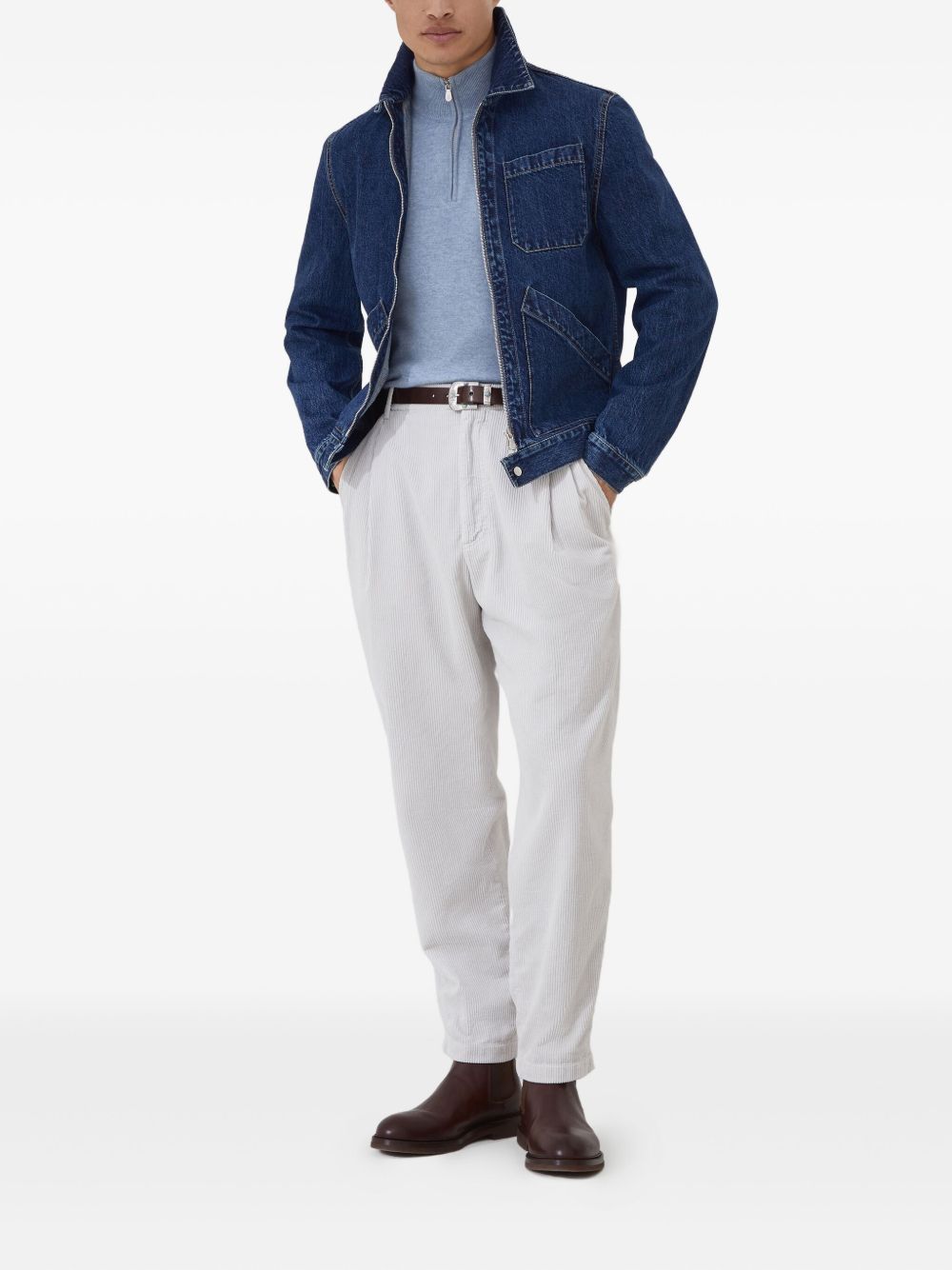 Brunello Cucinelli Sweaters Clear Blue-Topwear-Brunello Cucinelli-46-Urbanheer