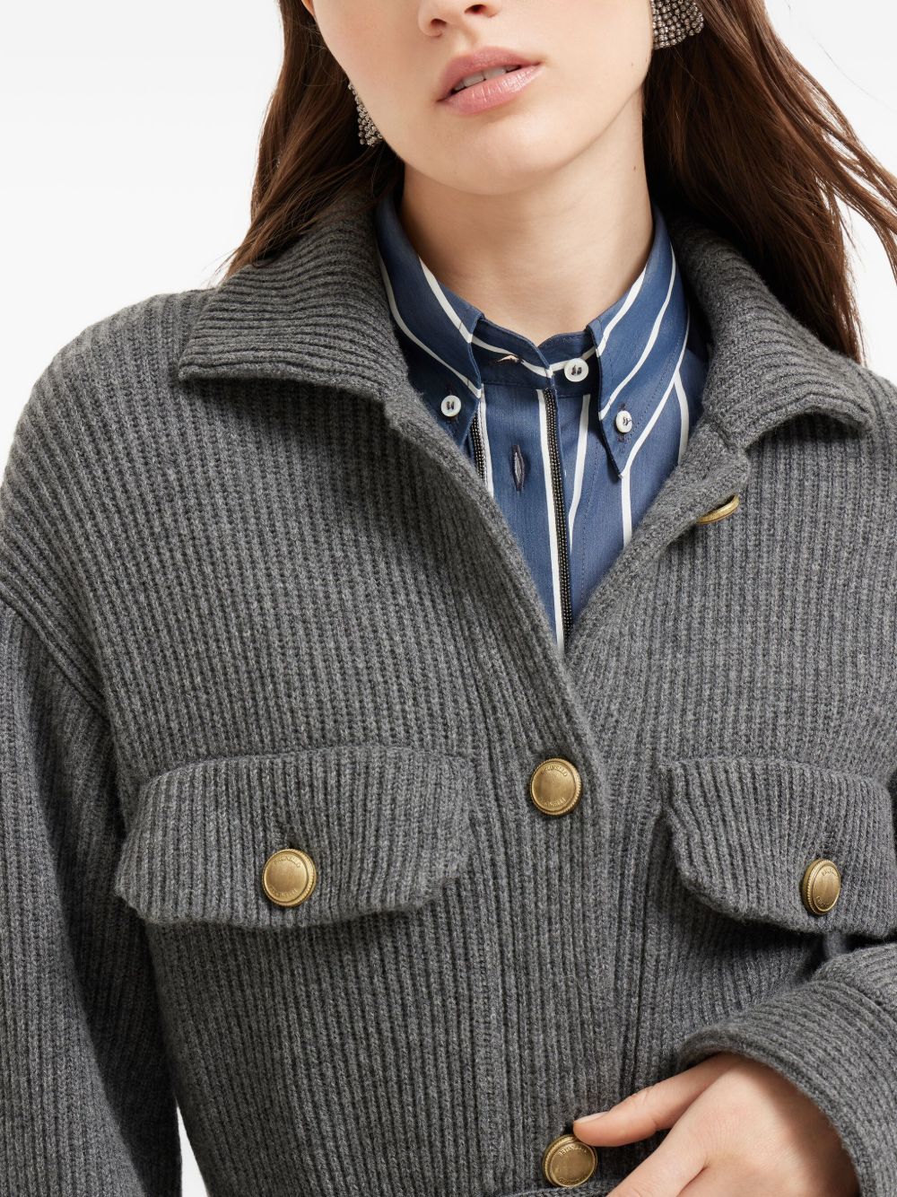 Brunello Cucinelli Sweaters Grey