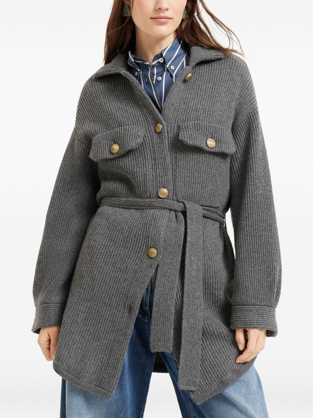 Brunello Cucinelli Sweaters Grey