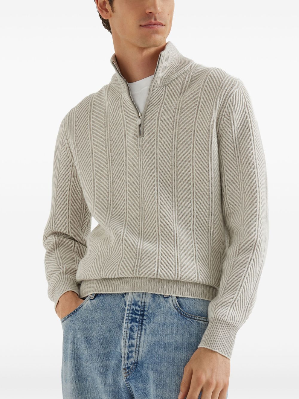 Brunello Cucinelli Sweaters White