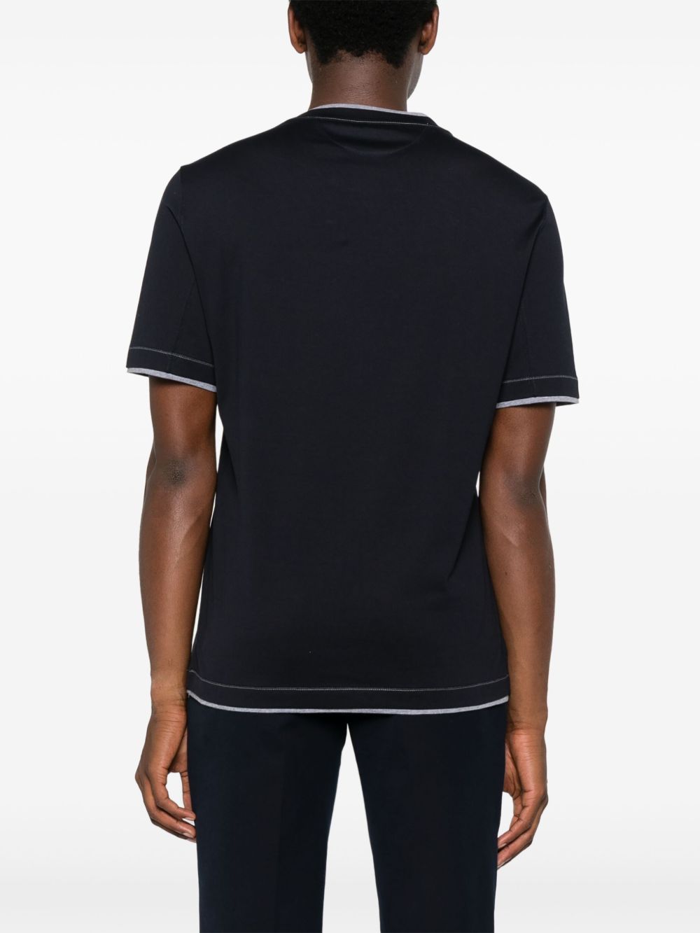 Brunello Cucinelli T-shirts and Polos Blue-Topwear-Brunello Cucinelli-L-Urbanheer