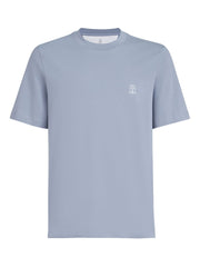 Brunello Cucinelli T-shirts and Polos Clear Blue