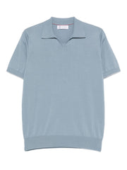 Brunello Cucinelli T-shirts and Polos Clear Blue