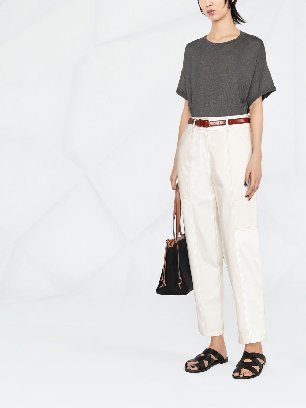 Brunello Cucinelli T-shirts and Polos Grey