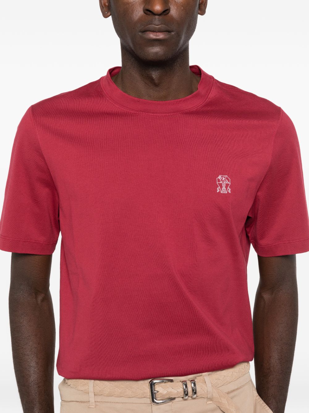 Brunello Cucinelli T-shirts and Polos Red