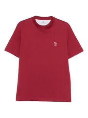 Brunello Cucinelli T-shirts and Polos Red