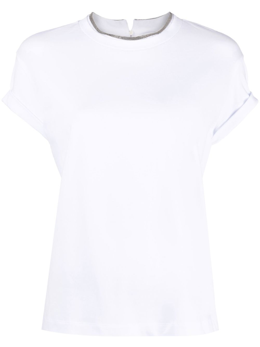 Brunello Cucinelli T-shirts and Polos White-Topwear-Brunello Cucinelli-L-Urbanheer
