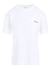 Brunello Cucinelli T-shirts and Polos White-Topwear-Brunello Cucinelli-L-Urbanheer
