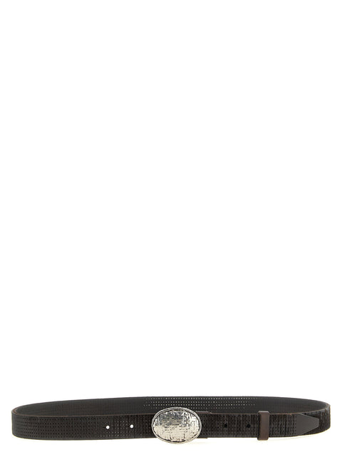 Brunello Cucinelli Texture Leather Belt