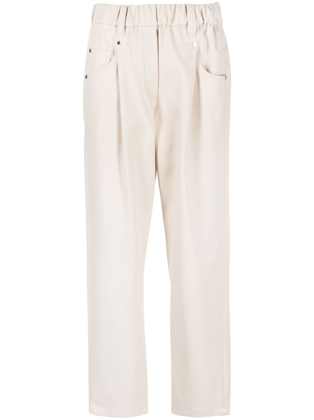 Brunello Cucinelli Trousers Brown-Trousers-Brunello Cucinelli-38-Urbanheer