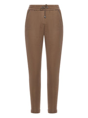 Brunello Cucinelli Trousers Brown-Trousers-Brunello Cucinelli-L-Urbanheer