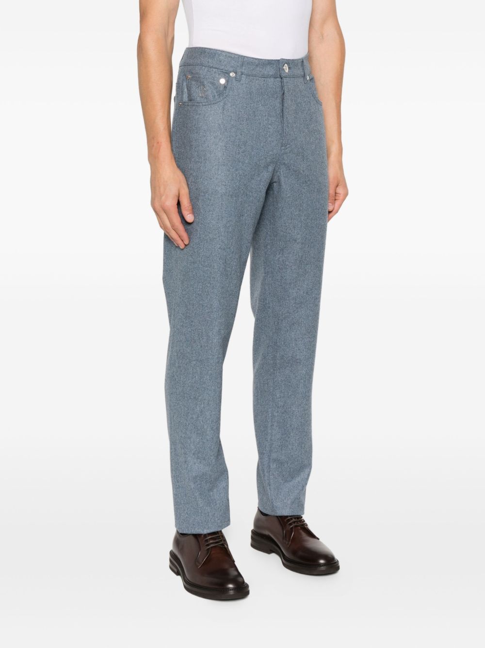 Brunello Cucinelli Trousers Clear Blue