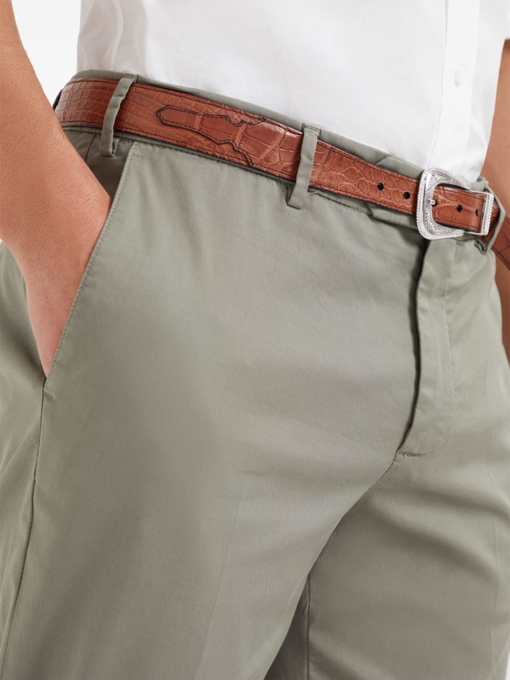 Brunello Cucinelli Trousers Green-Trousers-Brunello Cucinelli-46-Urbanheer