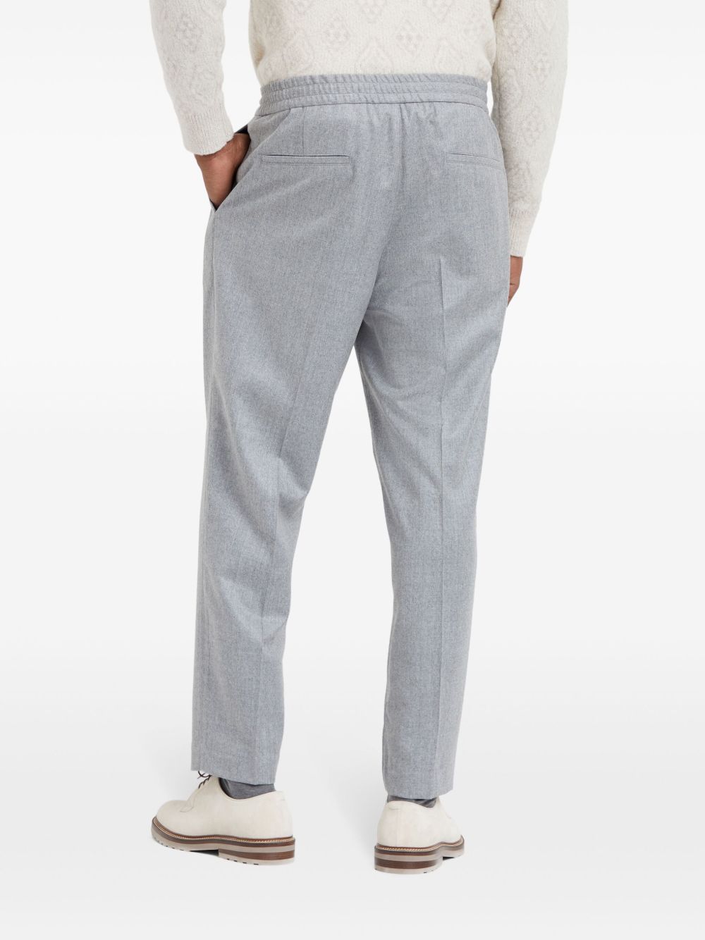 Brunello Cucinelli Trousers Light Grey-Trousers-Brunello Cucinelli-46-Urbanheer