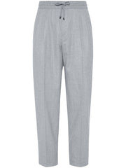 Brunello Cucinelli Trousers Light Grey-Trousers-Brunello Cucinelli-46-Urbanheer