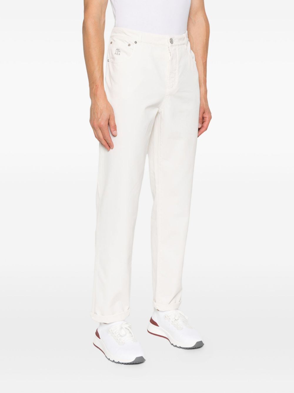 Brunello Cucinelli Trousers White-Trousers-Brunello Cucinelli-50-Urbanheer