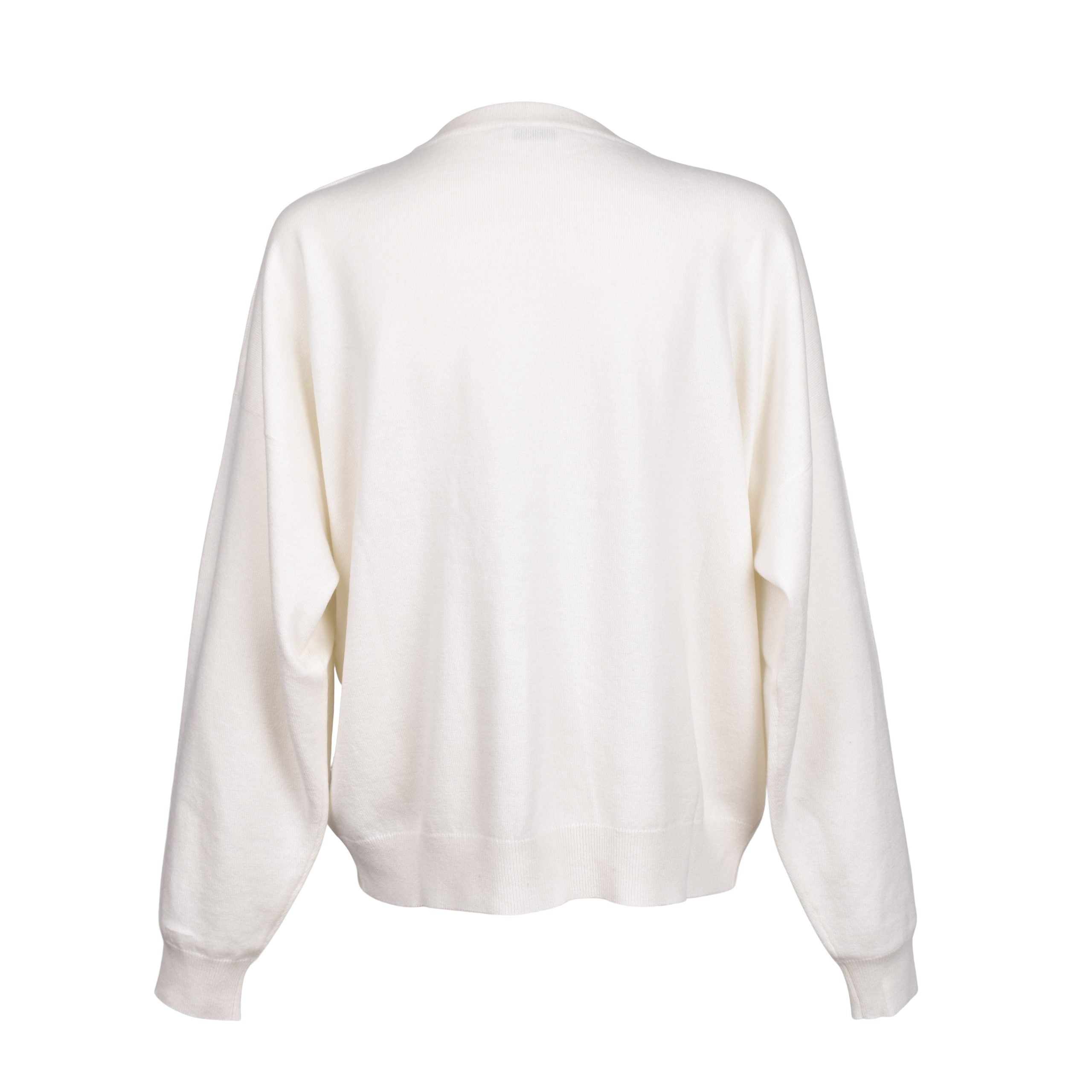 Brunello Cucinelli White Cashmere Sweater