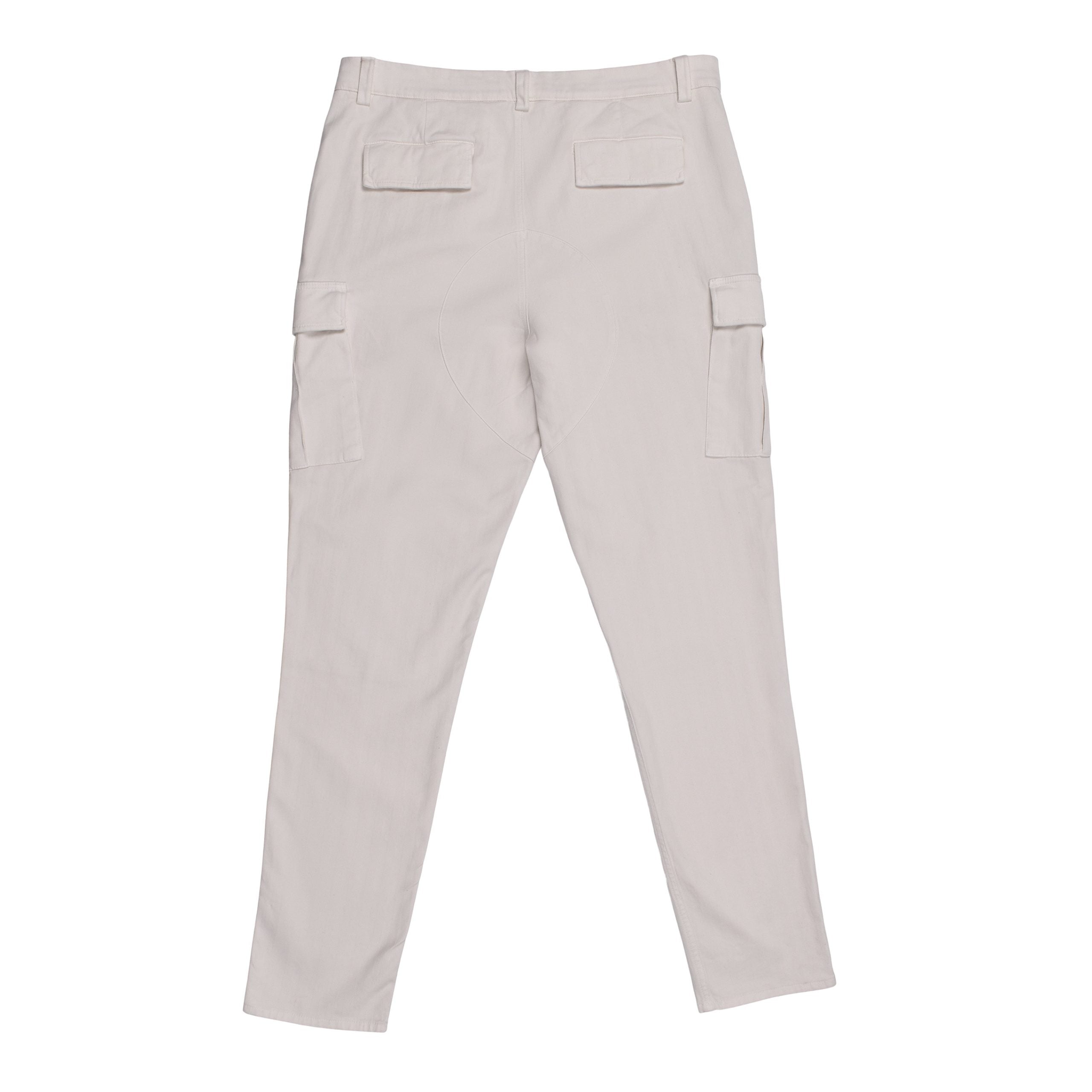 Brunello Cucinelli White Cotton Cargo Pants