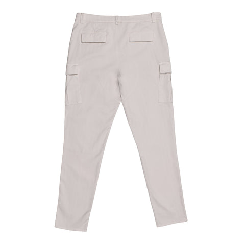 Brunello Cucinelli White Cotton Cargo Pants