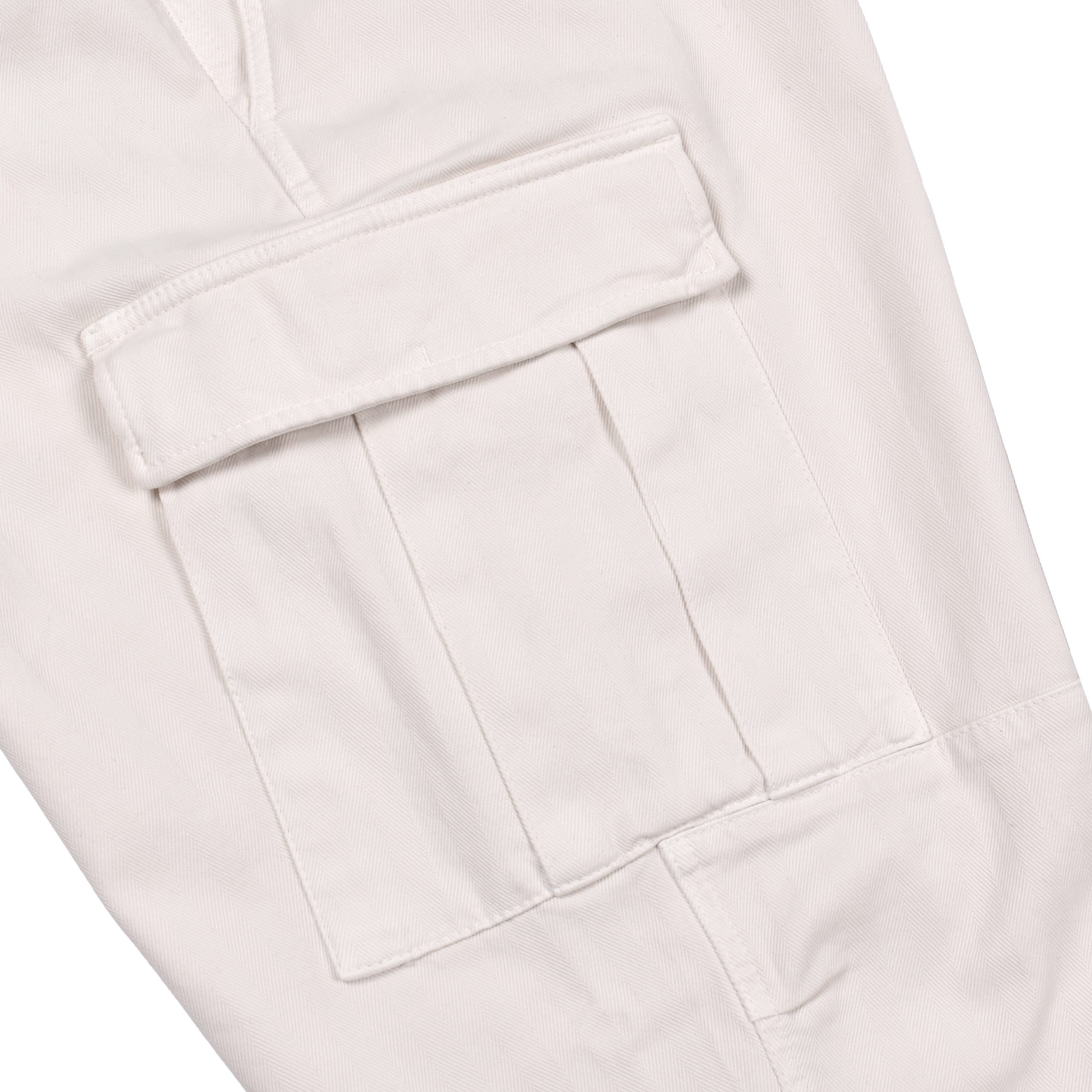Brunello Cucinelli White Cotton Cargo Pants