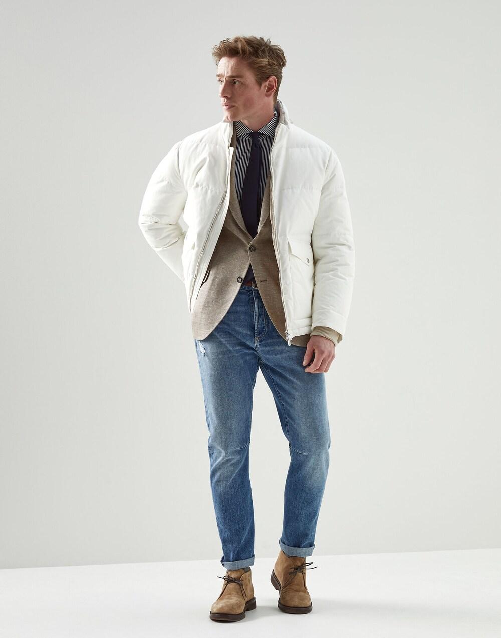 Brunello Cucinelli White Cotton Dress Shirt