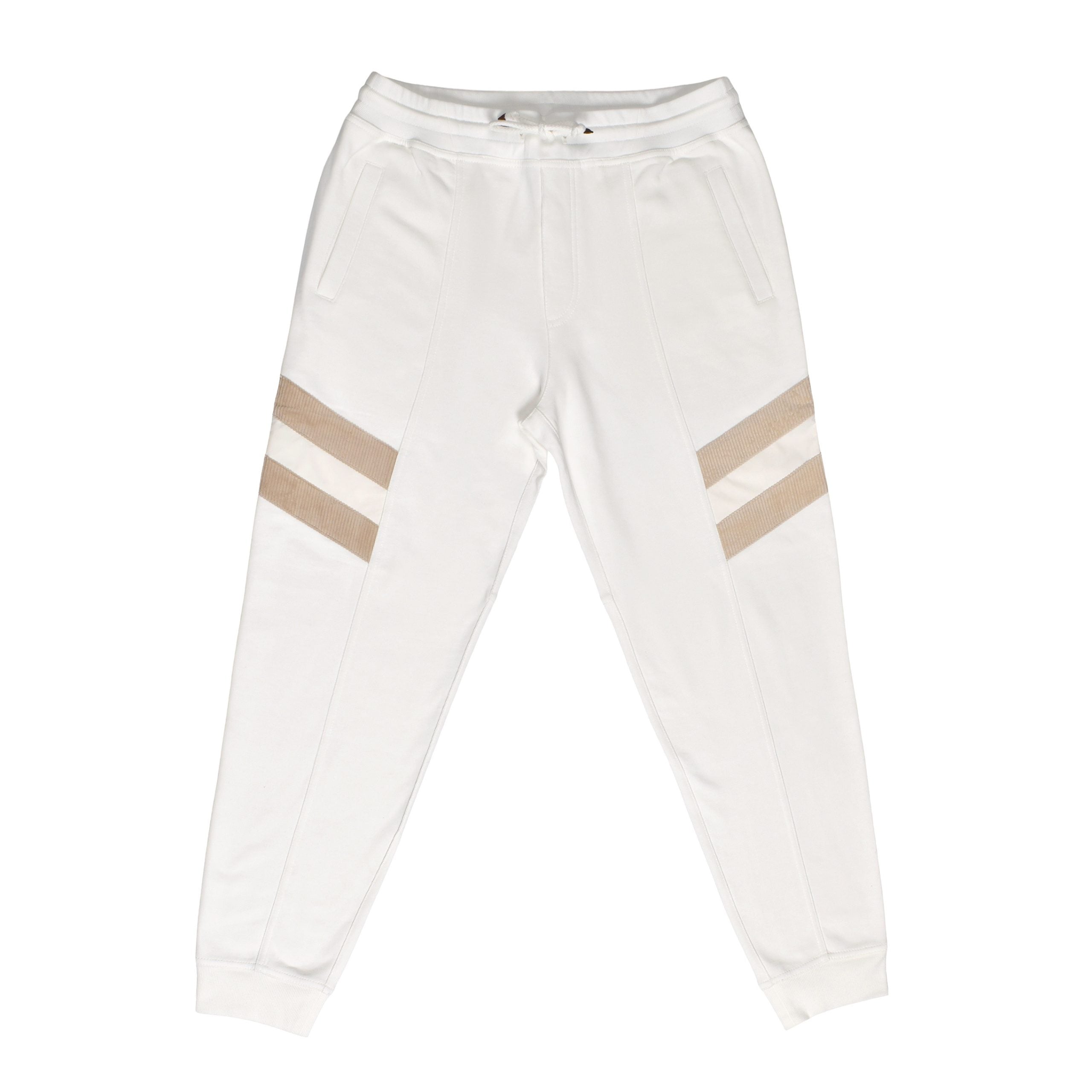 Brunello Cucinelli White Cotton Joggers (Workout Pants)