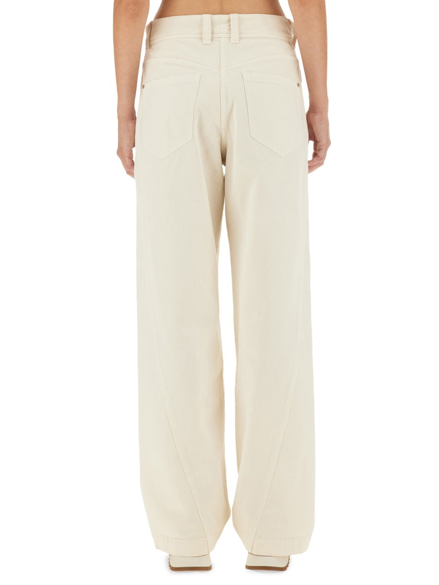 Brunello Cucinelli White Cotton Pants