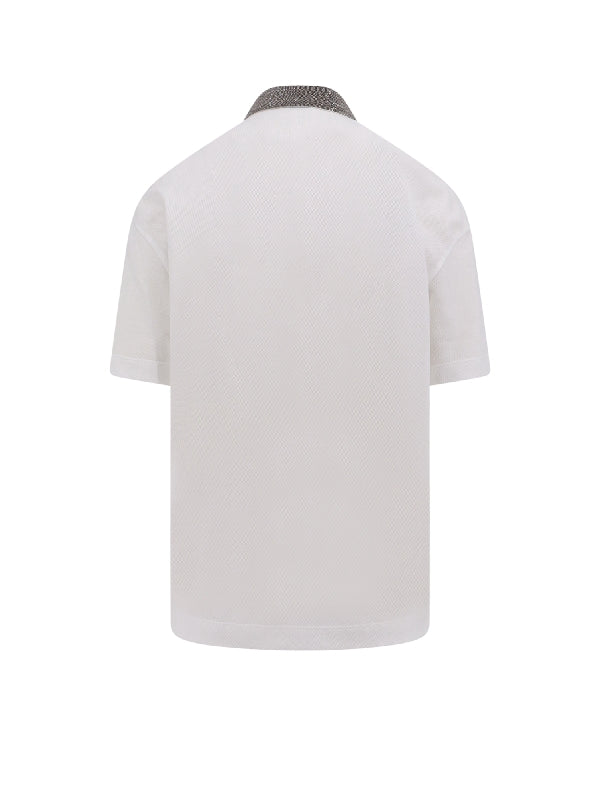 Brunello Cucinelli White Cotton T-Shirt