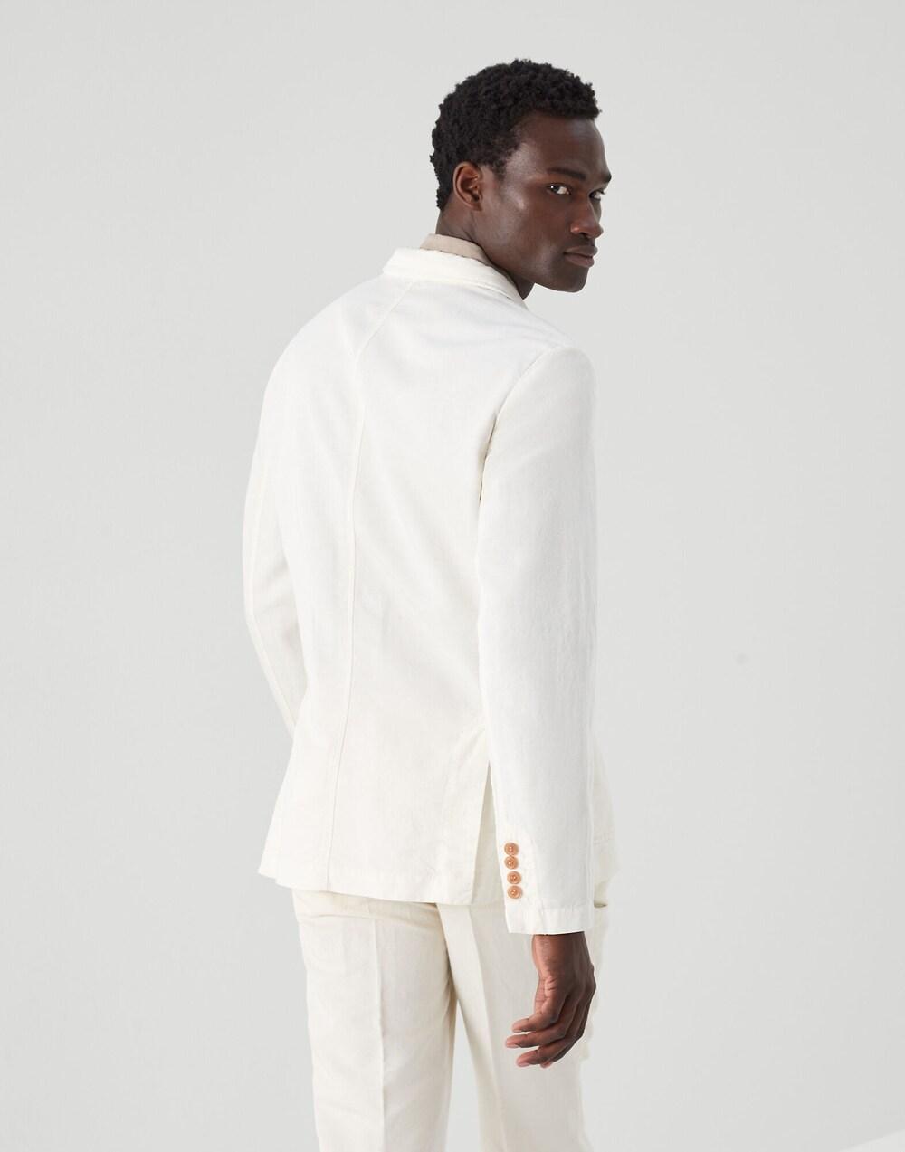 Brunello Cucinelli White Linen Coat