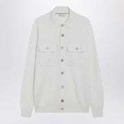 Brunello Cucinelli White cashmere cardigan