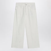 Brunello Cucinelli White cotton trousers