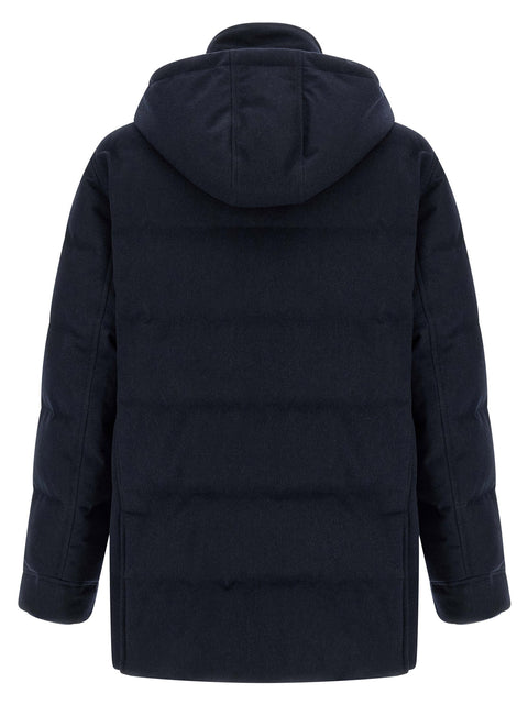 Brunello Cucinelli Wool Flannel Parka