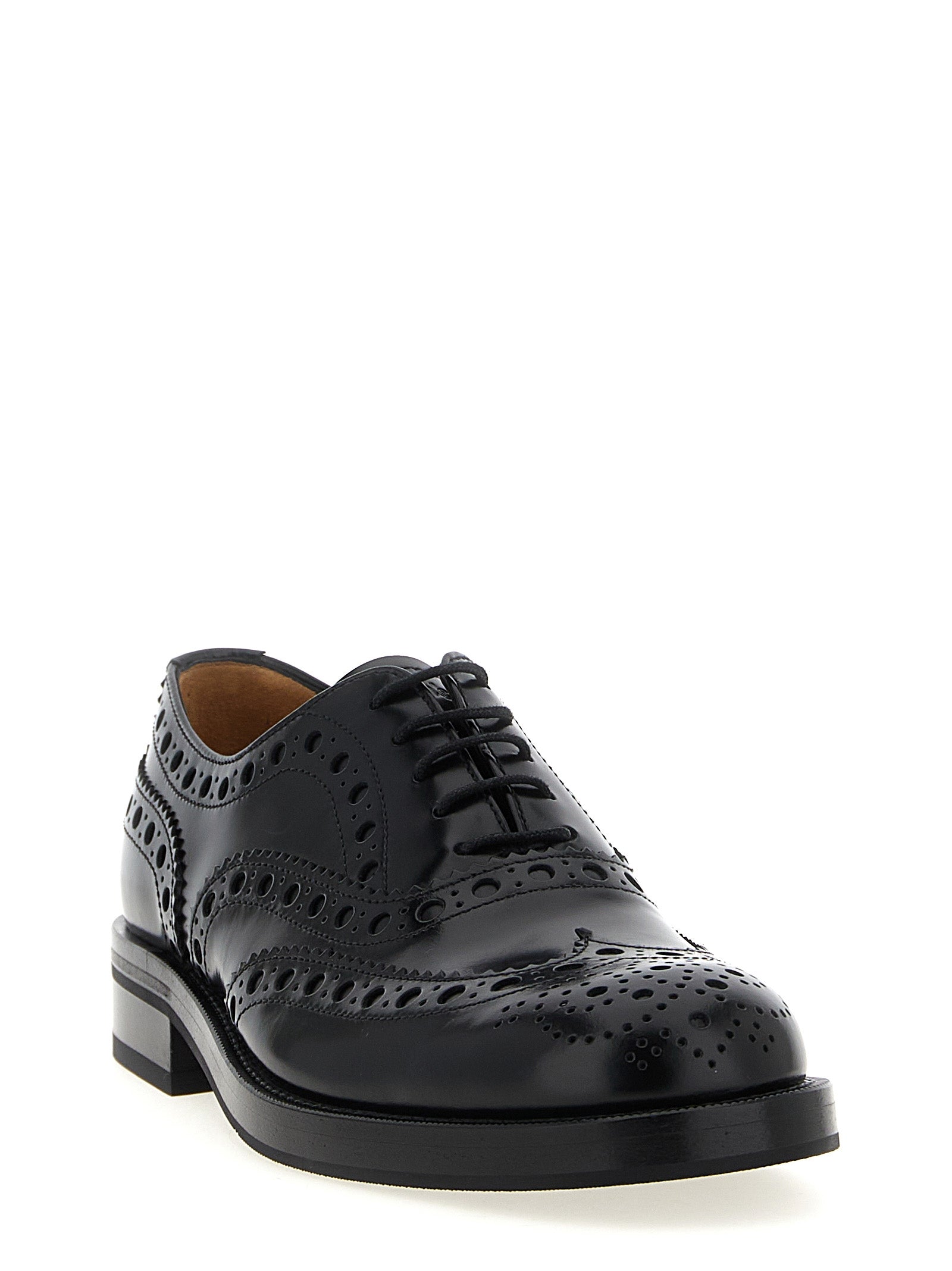 Brushed Calf Leather Brogue Shoes for Comfort and Breathability