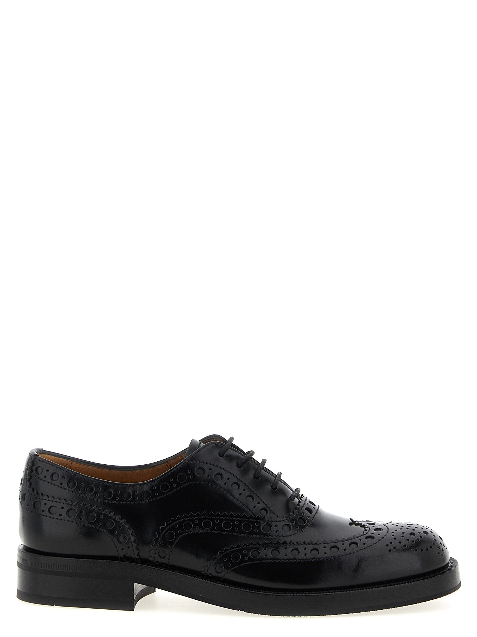 Brushed Calf Leather Brogue Shoes for Comfort and Breathability