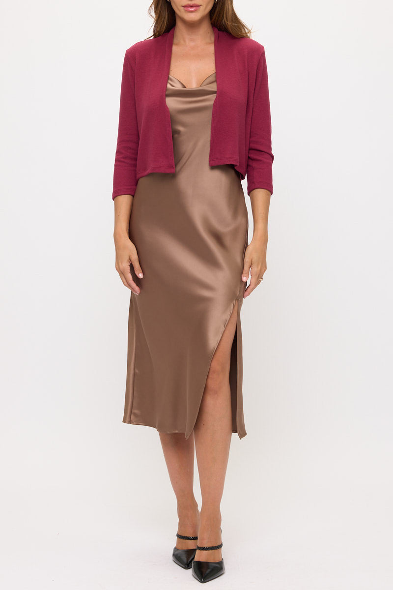 Brushed Knit Cashmere Bolero-3